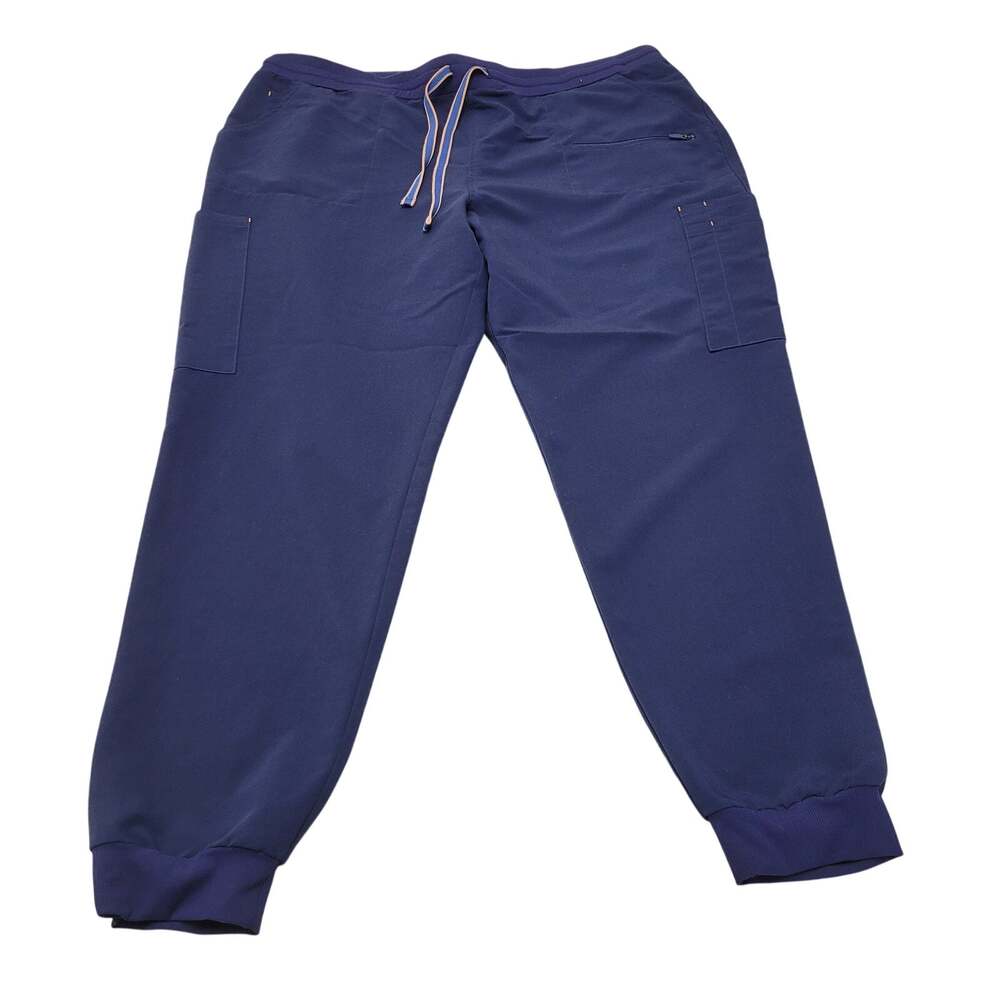 Dolan Hope Jogger 11 pocket scrub utility pants drawstring navy blue XXL